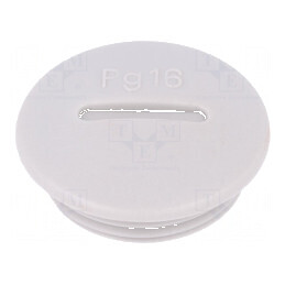 Capac de protecție PG16 IP54 din poliamidă gri deschis, 6mm - accesorii pentru cabluri | Electronic-mag.ro | Componente Electron