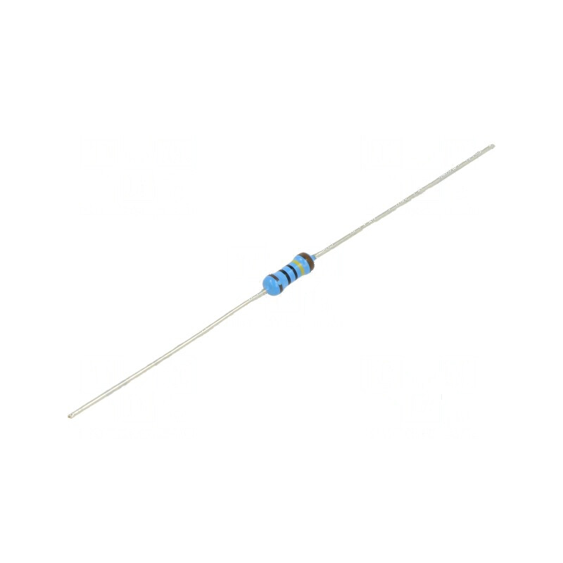 Rezistor metal film THT 1MΩ 600mW ±1% Ø2,5x6,5mm - Temperaturi de funcționare -55÷155°C | Electronic-mag.ro | Componente Electro