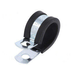 Clipsuri din oțel Ø buclă pentru montaj Ø 19÷20,6mm, lățime 13mm, orificiu montaj 6,5mm SL W1 | Electronic-mag.ro | Componente E