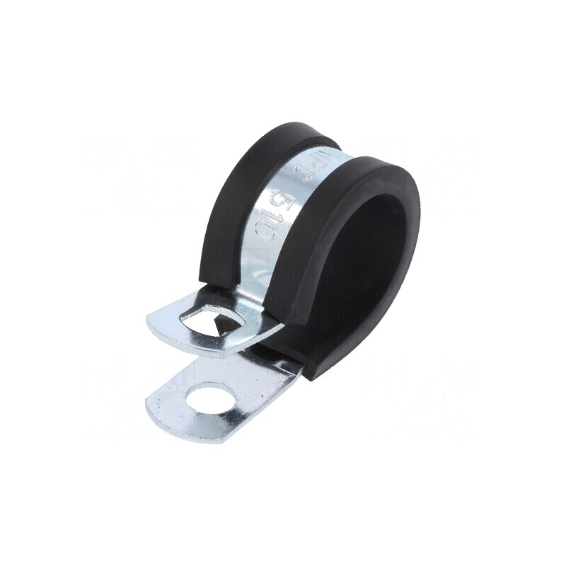 Clipsuri din oțel Ø buclă pentru montaj Ø 19÷20,6mm, lățime 13mm, orificiu montaj 6,5mm SL W1 | Electronic-mag.ro | Componente E
