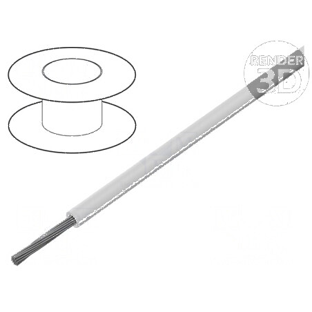 Cablu ÖLFLEX® WIRE MS 2.2, Cupru 0,5mm², Izolație PVC Alb, Tensiune 450V/750V | Electronic-mag.ro | Componente Electronice