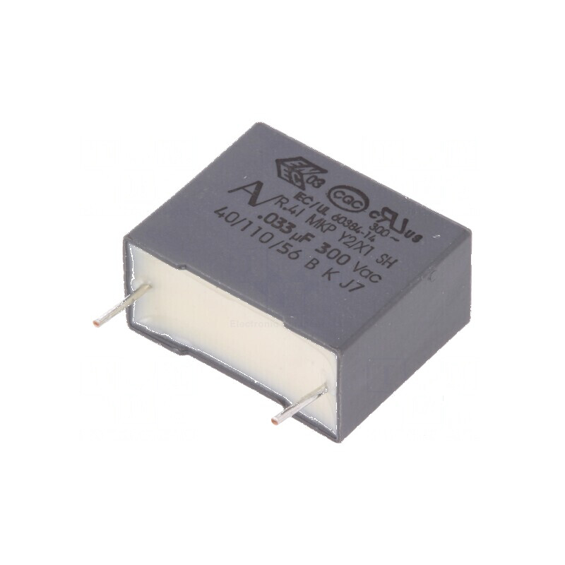 Condensator polipropilenă Y2 R41 33nF 18x7,5x13,5mm THT - Componentă electronică de calitate superioară | Electronic-mag.ro | Co
