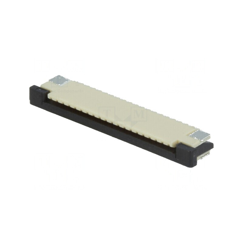 Conector FFC/FPC Orizontal 20 Pin ZIF - Conector Superioare pentru Circuit Imprimat | Electronic-mag.ro | Componente Electronice