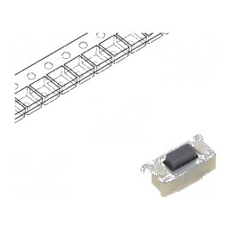 Microîntrerupător TACT SPST Pozitiv 2, 0,05A/12VDC SMD fără 1,27N - Comutator Compact pentru Circuit Electric | Electronic-mag.r