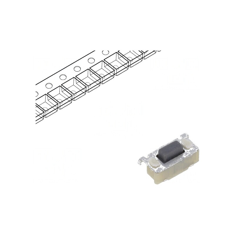 Microîntrerupător TACT SPST Pozitiv 2, 0,05A/12VDC SMD fără 1,27N - Comutator Compact pentru Circuit Electric | Electronic-mag.r