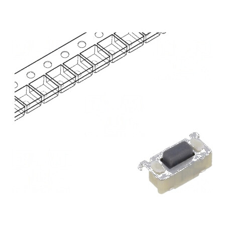 Microîntrerupător TACT SPST Pozitiv 2, 0,05A/12VDC SMD fără 1,27N - Comutator Compact pentru Circuit Electric | Electronic-mag.r