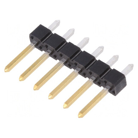 Conector BERGSTIK II tată PIN 6 drept pentru şiruri pini - soluție de interconectare profesională | Electronic-mag.ro | Componen