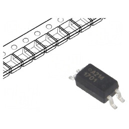 Optocuplor SMD cu 1 Canal, Ieșire prin Tranzistori, Izolație de 3kV, Tensiune de Colector-emitor de 80V, SO4 | Electronic-mag.ro
