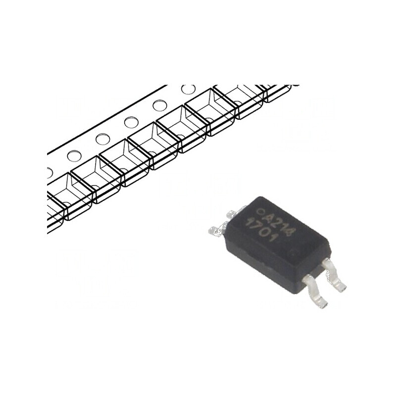 Optocuplor SMD cu 1 Canal, Ieșire prin Tranzistori, Izolație de 3kV, Tensiune de Colector-emitor de 80V, SO4 | Electronic-mag.ro