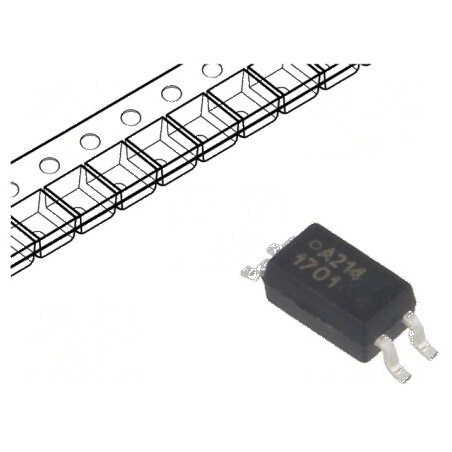 Optocuplor SMD cu 1 Canal, Ieșire prin Tranzistori, Izolație de 3kV, Tensiune de Colector-emitor de 80V, SO4 | Electronic-mag.ro