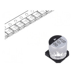 "Condensator Electrolitic SMD 100uF 50VDC Ø10x10,5mm 2000h - Componente Electronice de Înaltă Performanță" | Electronic-mag.ro |