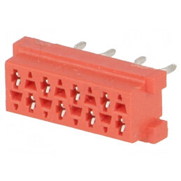 Micro-MaTch Soclu Mamă PIN 8 THT - Conector Compact cu Dispunere 2x4 pentru Aplicații Electronice | Electronic-mag.ro | Componen