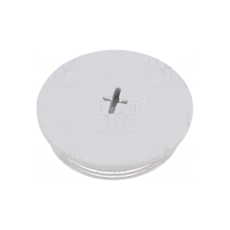 Capac de protecție M32 1,5 IP68 din poliamidă gri deschis, 8mm - Protecție pentru cabluri | Electronic-mag.ro | Componente Elect