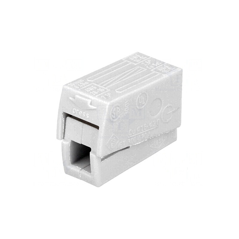 Borne cu arc cu eliberare rapidă pentru cabluri 0,5÷2,5mm² 400V 24A | Electronic-mag.ro | Componente Electronice