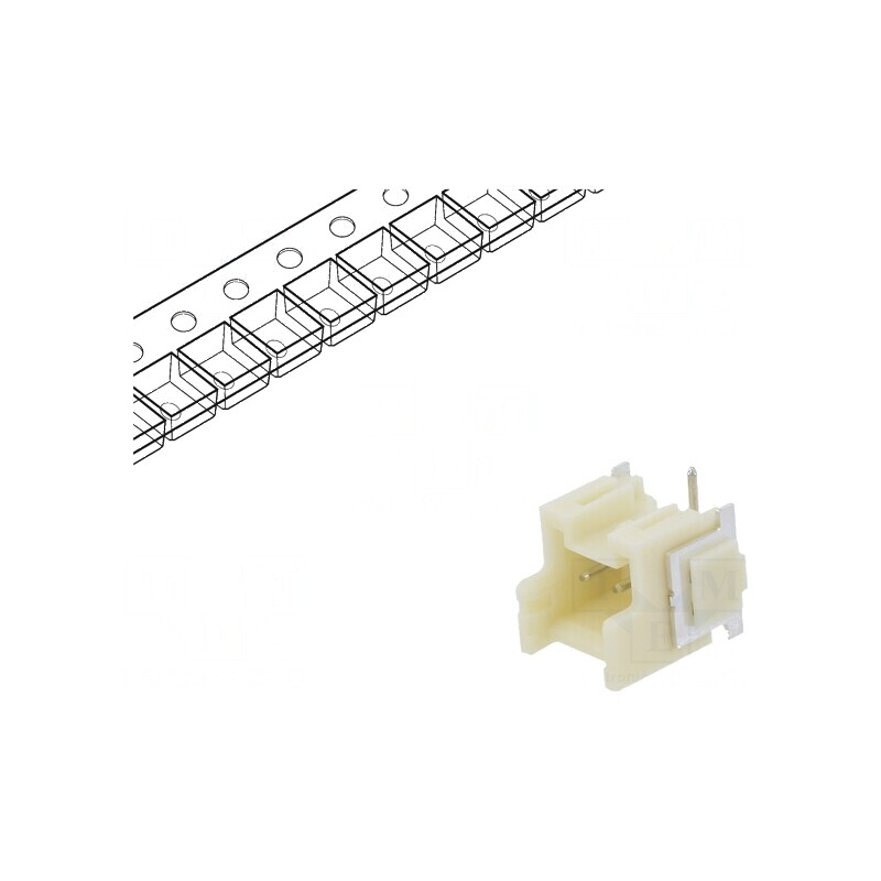 Conector cablu-placă soclu tată XA 2,5mm PIN 2 SMT 250V 3A - Componente electronice de înaltă calitate | Electronic-mag.ro | Com