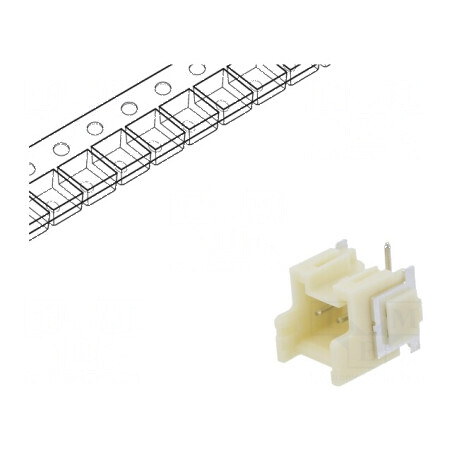 Conector cablu-placă soclu tată XA 2,5mm PIN 2 SMT 250V 3A - Componente electronice de înaltă calitate | Electronic-mag.ro | Com