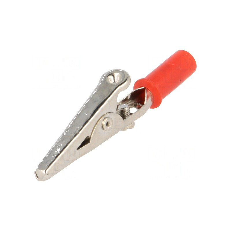 Bornă crocodil roșie pentru prindere maximă 14mm - Conexiune electrică profesională | Electronic-mag.ro | Componente Electronice Bornă crocodil roșie pentru prindere maximă 14mm - Conexiune electrică profesională | Electronic-mag.ro | Componente Electronice
