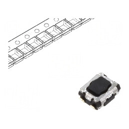 Microîntrerupător TACT SPST Pozitiv 2 SMT 1,6N 1,7mm EVPAA - Comutator Compact pentru Circuit Electric | Electronic-mag.ro | Com