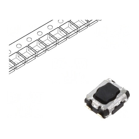 Microîntrerupător TACT SPST Pozitiv 2 SMT 1,6N 1,7mm EVPAA - Comutator Compact pentru Circuit Electric | Electronic-mag.ro | Com