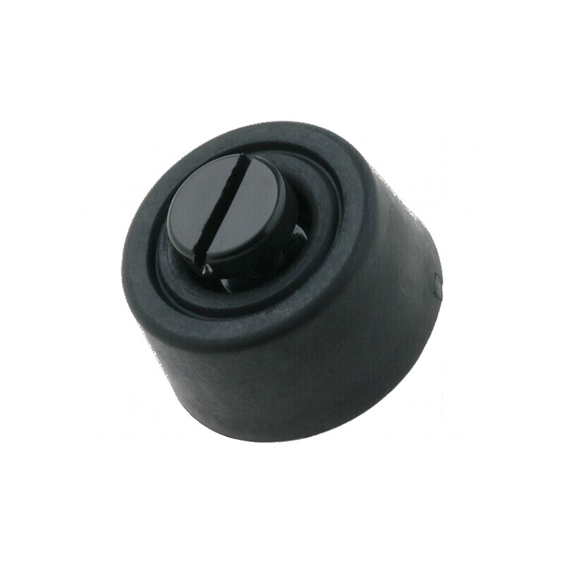Picioruş de Montare Rapidă Negru din Polietilenă, Diametru A: 5mm | Electronic-mag.ro | Componente Electronice