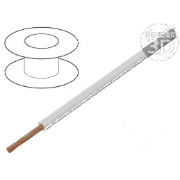 Cablu FLRY-B 1x0,75mm² cu izolație din PVC alb, 60V, 100m, Clasa 5 | Electronic-mag.ro | Componente Electronice
