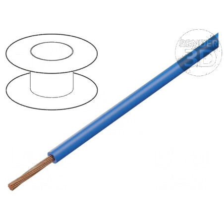 Cablu FLRYW-B 1x0,75mm² Lită Cu PVC Albastru 60V 100m - Cablu Electric Flexibil pentru Conexiuni Electrice | Electronic-mag.ro |