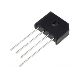 Punte redresoare monofazată Urmax 1kV, 6A, 135A - Componentă electronică profesională | Electronic-mag.ro | Componente Electroni