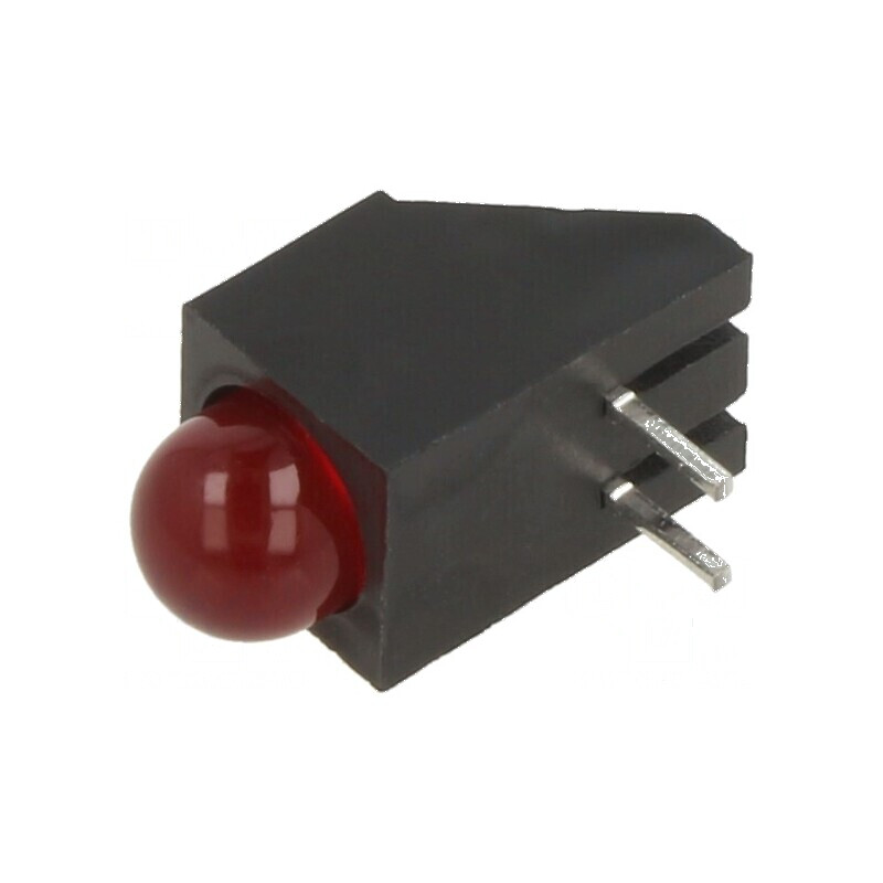 LED 4,75mm în Carcasă - Diode Roșie 20mA, 60° - Tensiune 2÷2,5V, 40mcd | Electronic-mag.ro | Componente Electronice