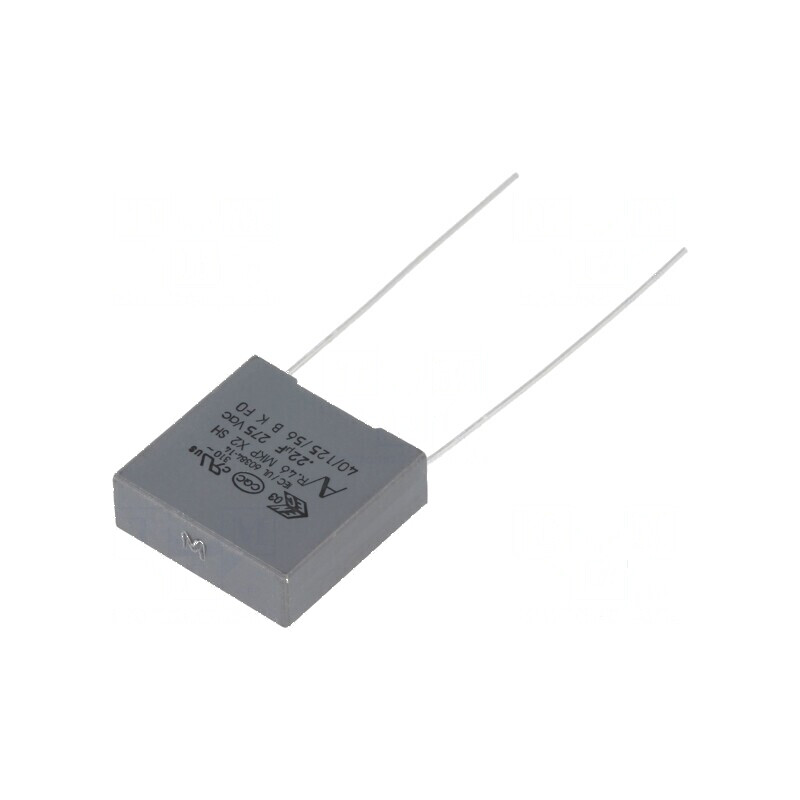 Condensator cu polipropilenă X2 R46 125°C 220nF 18x6x17,5mm - Componentă electronică de înaltă calitate | Electronic-mag.ro | Co