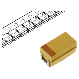 Condensator Tantal Low ESR 220uF 6.3VDC SMD C 2312 ±10% - Componentă Electronică de Înaltă Performanță | Electronic-mag.ro | Com