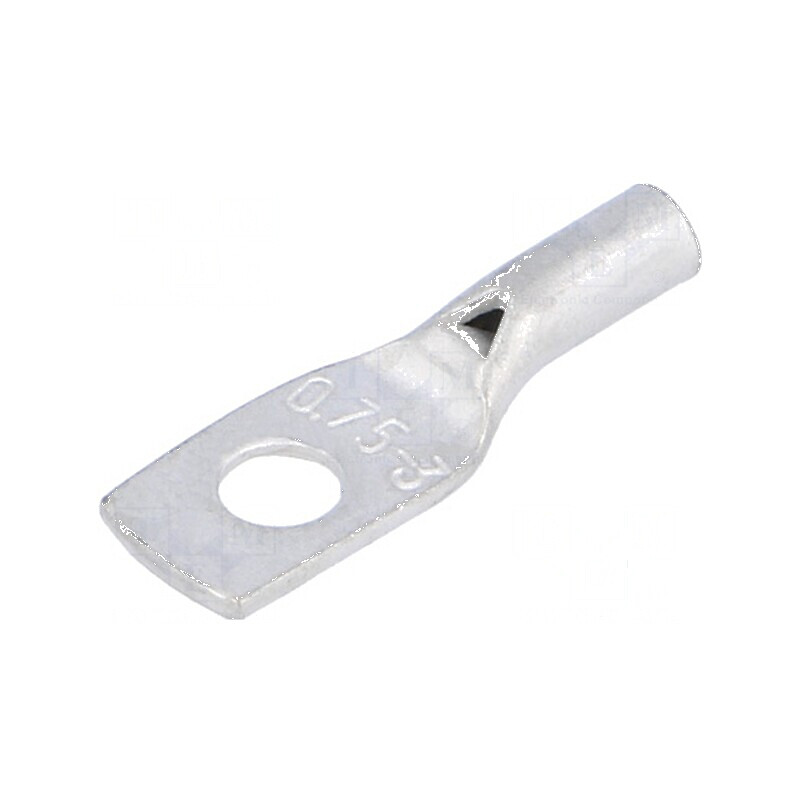 Vârf Inelar Tubular M3 0,75mm² Crimpat pe Cablu Cositorit - Conector Electric de Înaltă Calitate | Electronic-mag.ro | Component