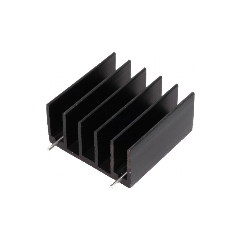 Radiator extrudat negru TO220/TO247, dimensiuni 30mm x 30mm x 15mm | Electronic-mag.ro | Componente Electronice