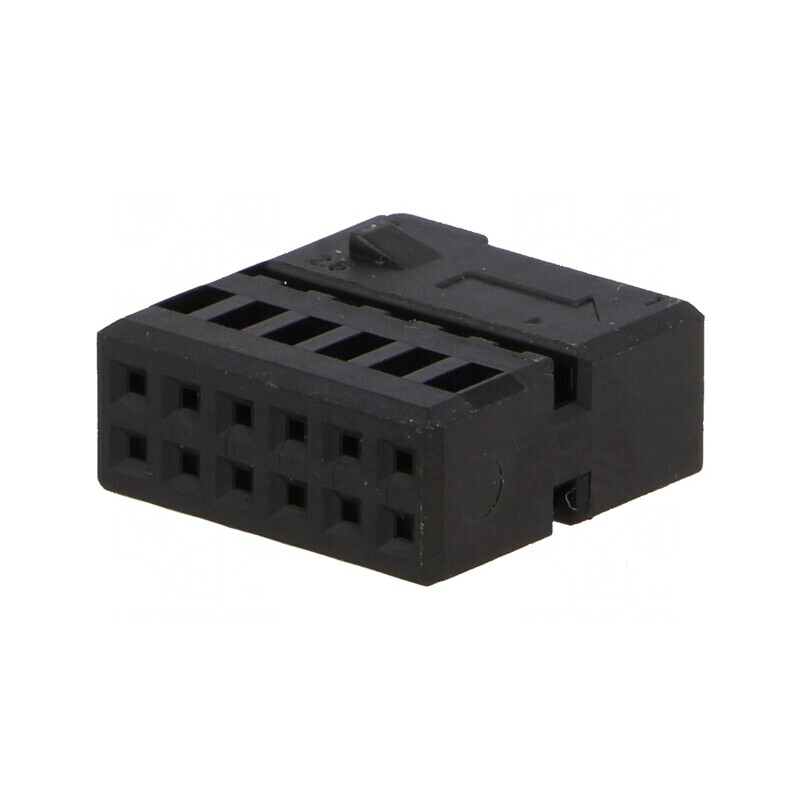 Carcasă neagră pentru conector mufă Quadlock 12pin | Electronic-mag.ro | Componente Electronice