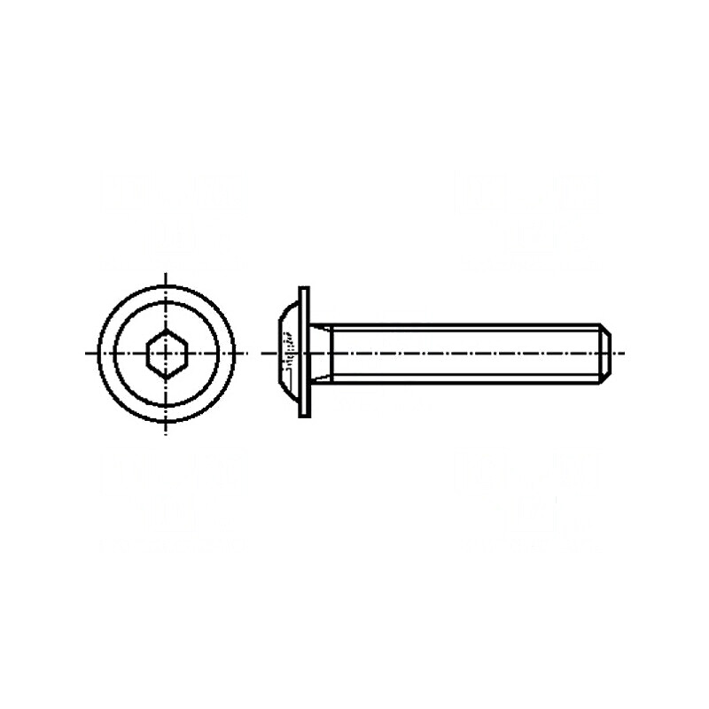 Şurub cu flanşă M8x40 1,25 Cap imbus HEX 5mm din oţel | Electronic-mag.ro | Componente Electronice Şurub cu flanşă M8x40 1,25 Cap imbus HEX 5mm din oţel | Electronic-mag.ro | Componente Electronice
