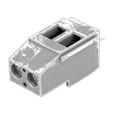 Regletă de conexiuni pentru PCB în unghi de 90° cu piste de 5mm și capacitate de 2-2,5mm² | Electronic-mag.ro | Componente Elect