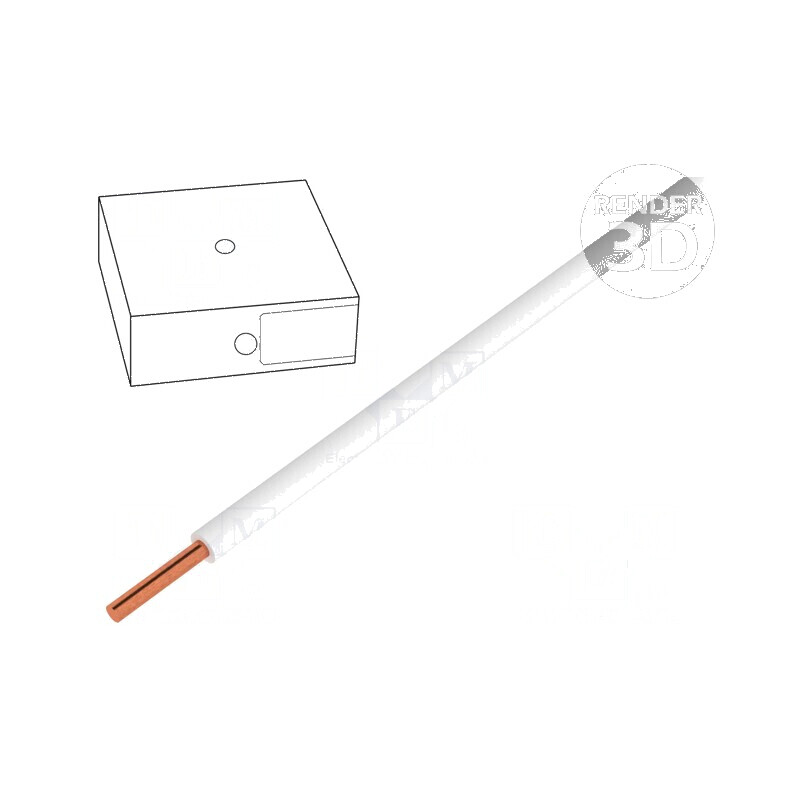 Cablu electric H05V-U 0,5mm² cu sârmă de cupru, PVC alb, 300V/500V, 100m, CPR Eca | Electronic-mag.ro | Componente Electronice