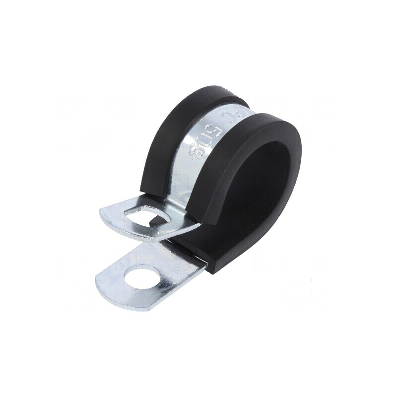 Clipsuri din oțel Øbuclă 17,5-19mm, lățime 13mm, orificiu montaj 6,5mm SL W1 | Electronic-mag.ro | Componente Electronice