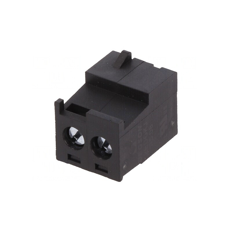Regletă de conexiuni deconectabilă 5,08mm, 2 piste, mufă dreaptă | Electronic-mag.ro | Componente Electronice