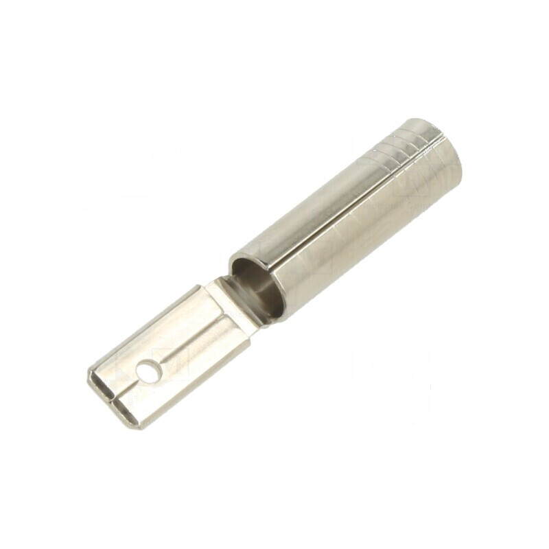 Conector banană 4mm soclu 25A 30VAC 60VDC nichelat pentru aplicații electrice | Electronic-mag.ro | Componente Electronice