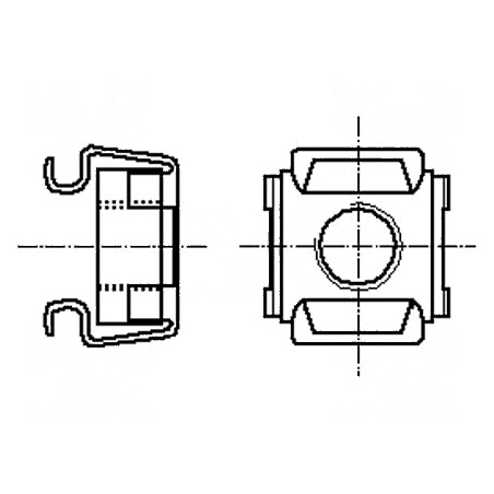 Piuliță coșuleț M10 din oțel inoxidabil A2 BN 3307 - accesorii metalice de înaltă calitate | Electronic-mag.ro | Componente Elec