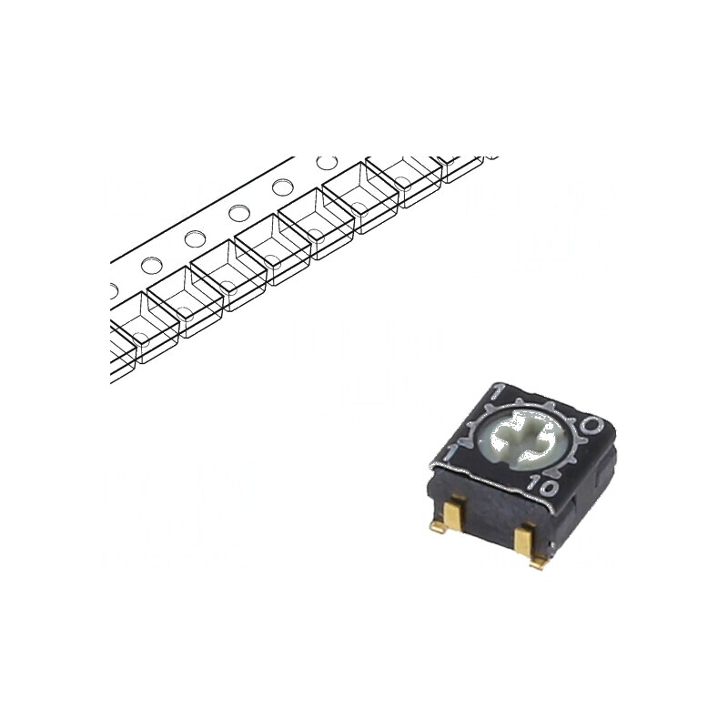 Potenţiometru SMD 100kΩ 125mW de montare singură tură ±20% | Electronic-mag.ro | Componente Electronice