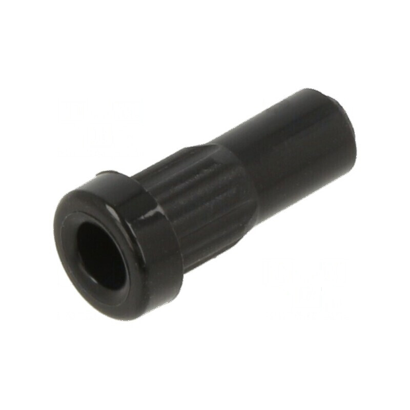 Carcasă neagră pentru accesorii Lungime 15,5mm, Ø orificiu montaj 4,9mm | Electronic-mag.ro | Componente Electronice