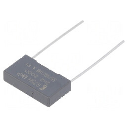 Condensator polipropilenă R75 2,2nF 18x4x10mm THT ±5% | Electronic-mag.ro | Componente Electronice