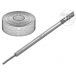 Cablu SiF 1x0,75mm2 litat Cu LSZH, silicon gri, rezistent la temperaturi -60 până la 180°C, 100m | Electronic-mag.ro | Component