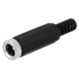 Conector alimentare DC mufa tată 5,5/2,1mm pentru dispozitive electrice - Ø 5mm | Electronic-mag.ro | Componente Electronice