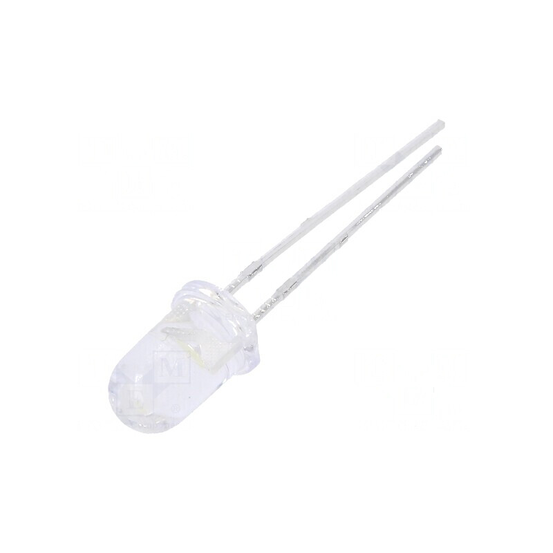 LED 5mm alb rece 14250-28500mcd 15° convex pentru iluminat | Electronic-mag.ro | Componente Electronice