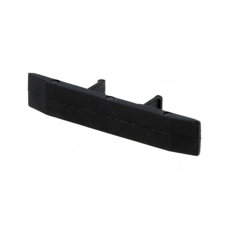 Protecţie neagră din poliamidă, lățime 6,4mm, rezistentă între -25 şi 120°C, standard UL94V-0 | Electronic-mag.ro | Componente E