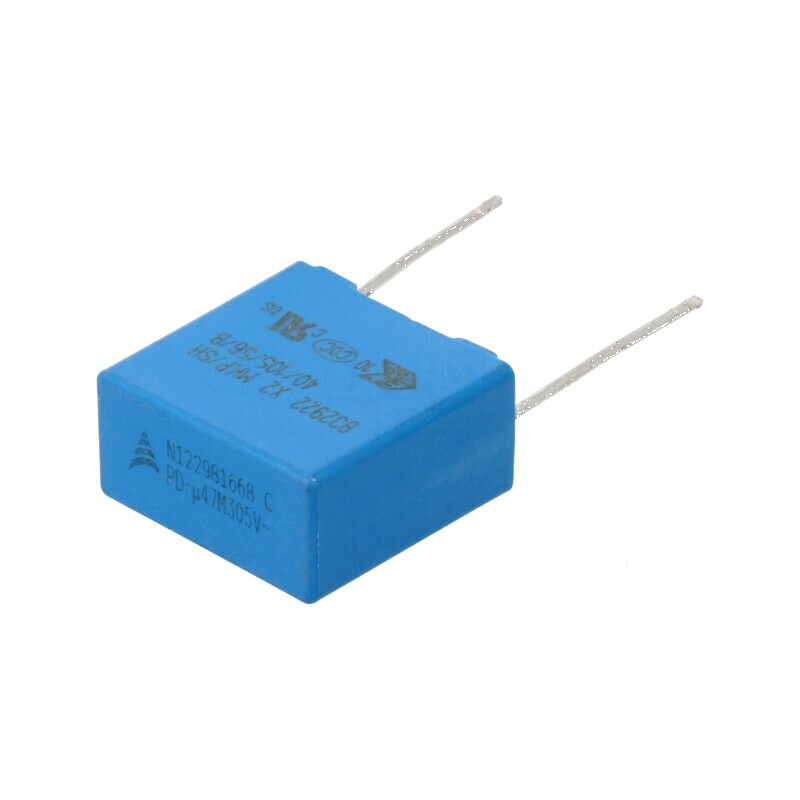 Condensator polipropilenă 0,47uF THT ±20% 15mm 630VDC pentru circuite electrice | Electronic-mag.ro | Componente Electronice