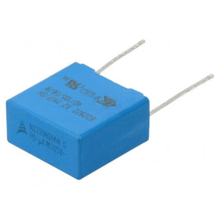 Condensator polipropilenă 0,47uF THT ±20% 15mm 630VDC pentru circuite electrice | Electronic-mag.ro | Componente Electronice