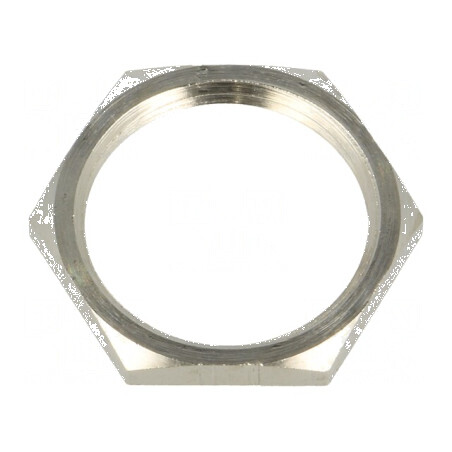 Piuliță PG16 din alamă nichelată 26mm cu filet PG | Electronic-mag.ro | Componente Electronice